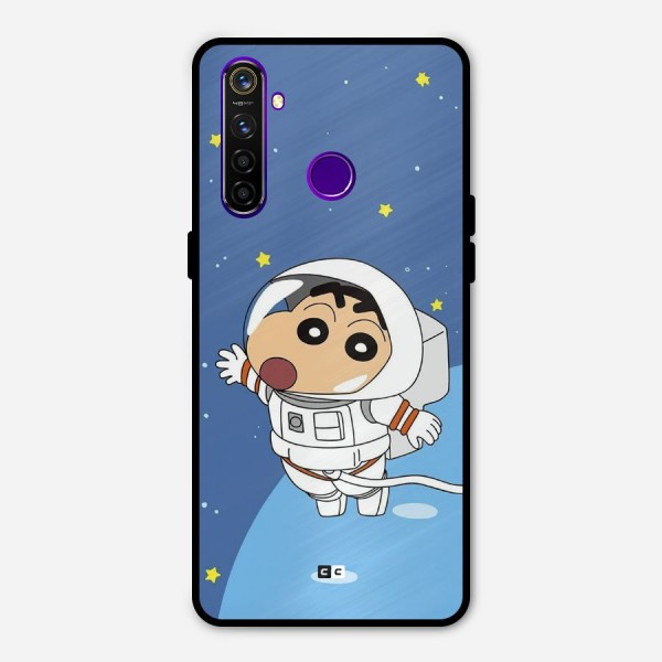 Astronaut Shinchan Metal Back Case for Realme 5 Pro