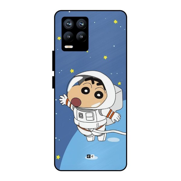 Astronaut Shinchan Metal Back Case for Realme 8 Pro