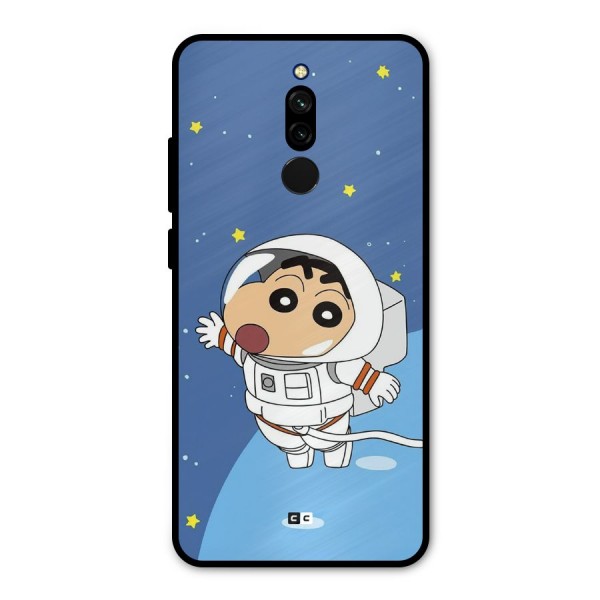 Astronaut Shinchan Metal Back Case for Redmi 8