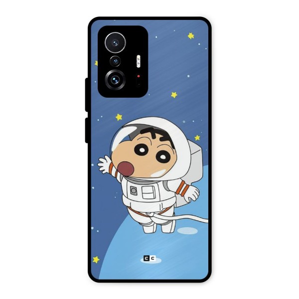 Astronaut Shinchan Metal Back Case for Xiaomi 11T Pro