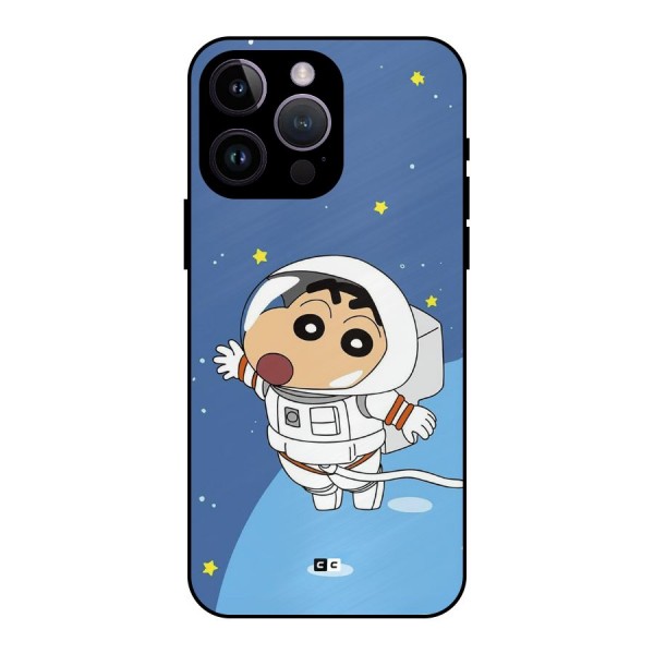 Astronaut Shinchan Metal Back Case for iPhone 14 Pro Max