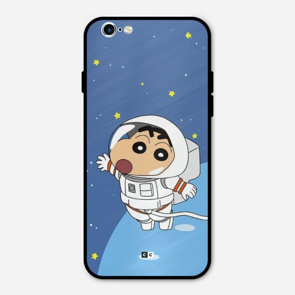 Astronaut Shinchan Metal Back Case for iPhone 6 6s