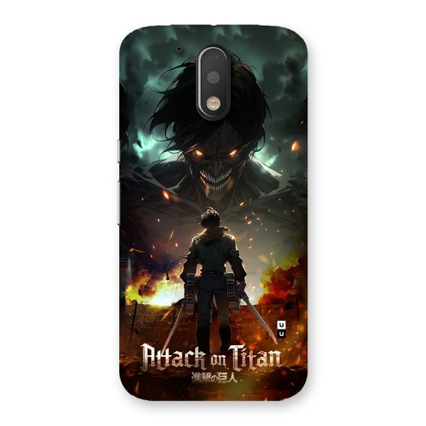 Atack On Titan Back Case for Moto G4 Plus