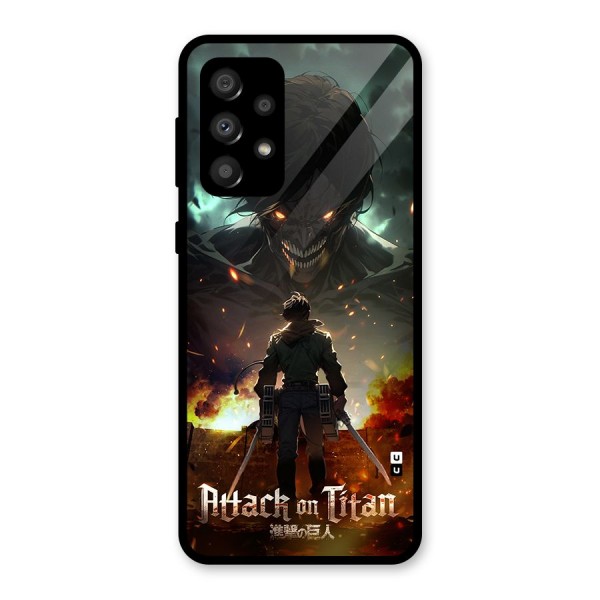 Atack On Titan Glass Back Case for Galaxy A32