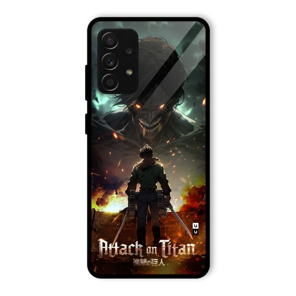 Atack On Titan Glass Back Case for Galaxy A53 5G