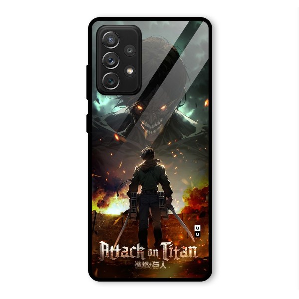 Atack On Titan Glass Back Case for Galaxy A72