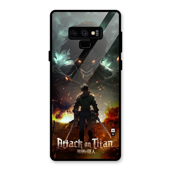 Atack On Titan Glass Back Case for Galaxy Note 9