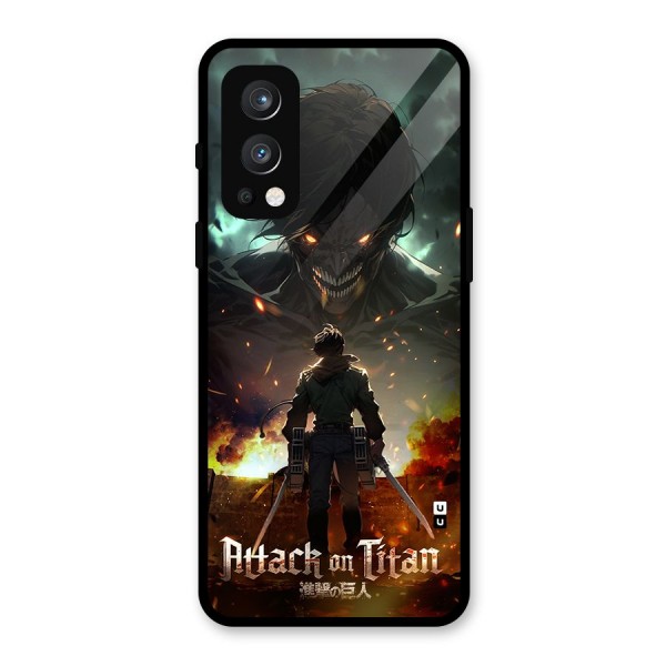 Atack On Titan Glass Back Case for OnePlus Nord 2 5G