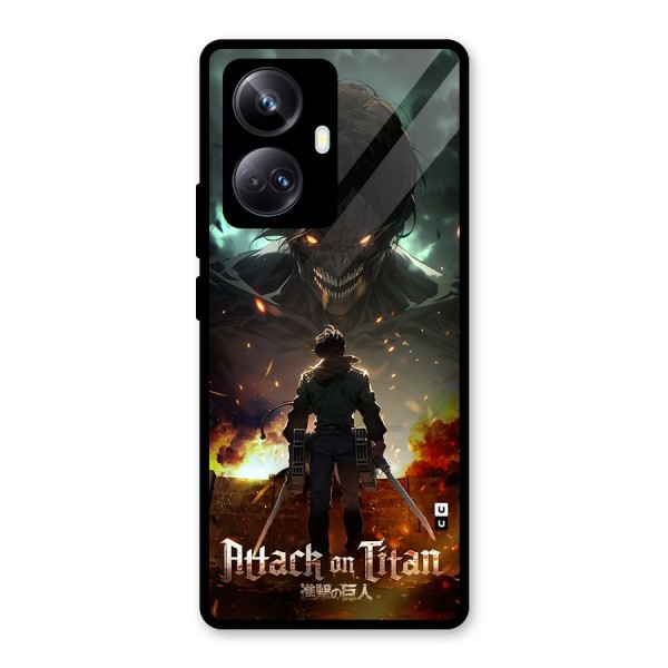 Atack On Titan Glass Back Case for Realme 10 Pro Plus