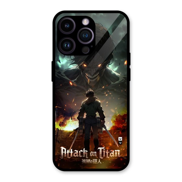 Atack On Titan Glass Back Case for iPhone 14 Pro Max