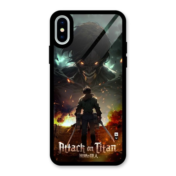 Atack On Titan Glass Back Case for iPhone X