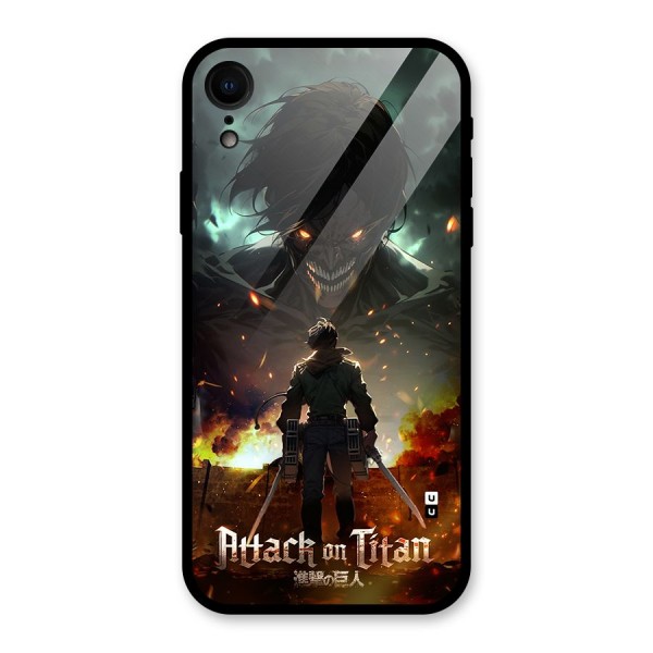 Atack On Titan Glass Back Case for iPhone XR