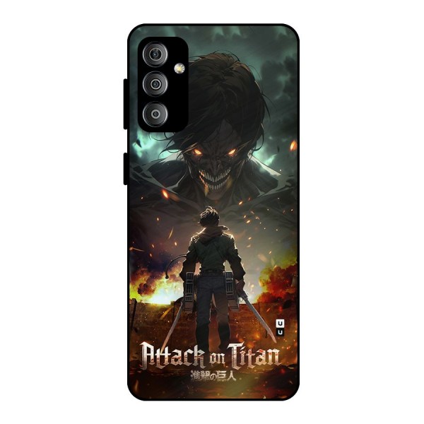 Atack On Titan Metal Back Case for Galaxy F23