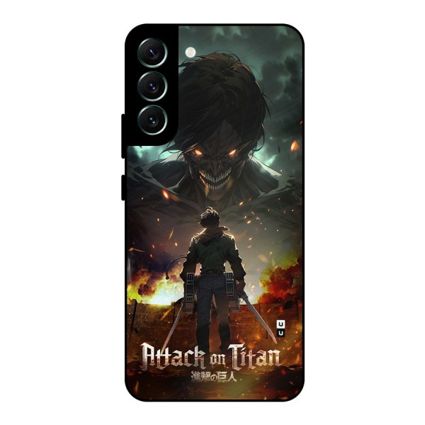 Atack On Titan Metal Back Case for Galaxy S22 Plus 5G
