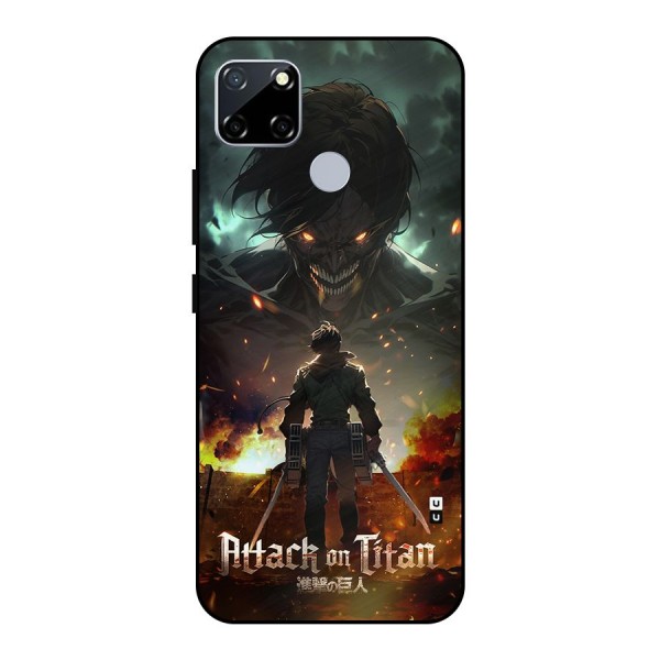 Atack On Titan Metal Back Case for Realme Narzo 30A