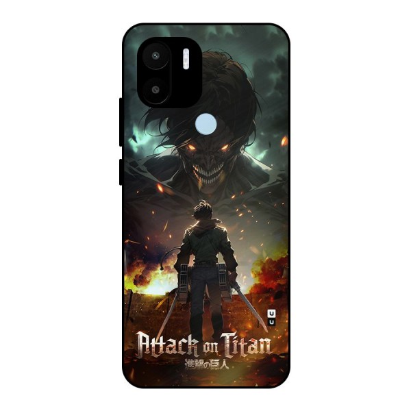 Atack On Titan Metal Back Case for Redmi A1 Plus