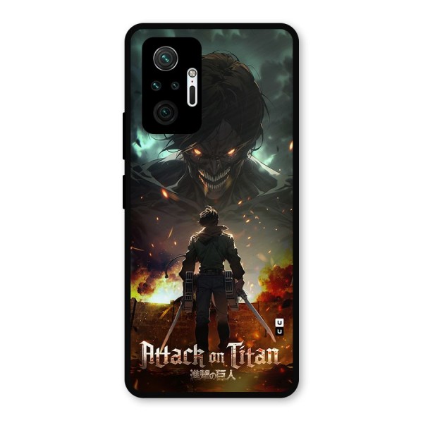 Atack On Titan Metal Back Case for Redmi Note 10 Pro Max