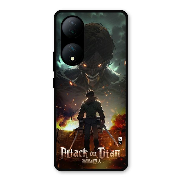 Atack On Titan Metal Back Case for Vivo Y100