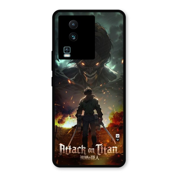 Atack On Titan Metal Back Case for iQOO Neo 7 Pro