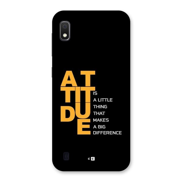 Attitude Difference Back Case for Galaxy A10