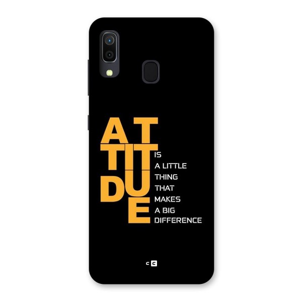 Attitude Difference Back Case for Galaxy A20