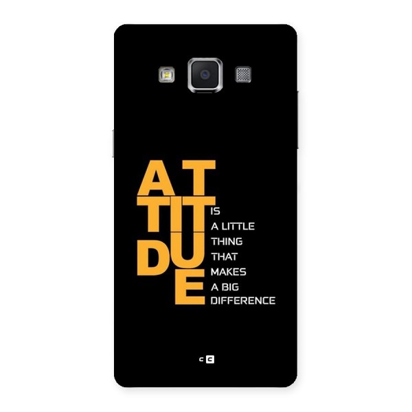 Attitude Difference Back Case for Galaxy A5