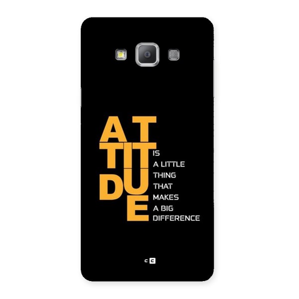 Attitude Difference Back Case for Galaxy A7
