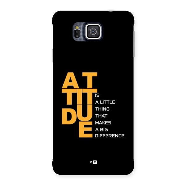 Attitude Difference Back Case for Galaxy Alpha