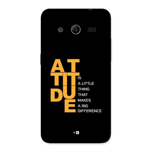 Attitude Difference Back Case for Galaxy Core 2