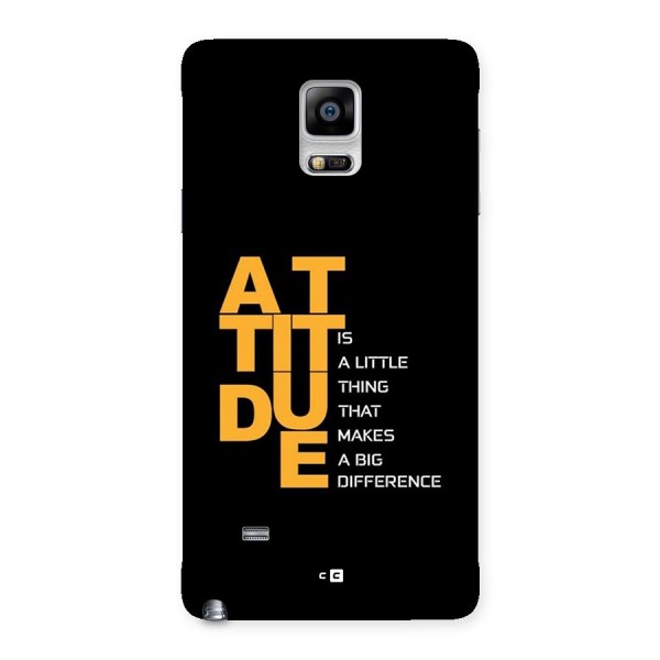 Attitude Difference Back Case for Galaxy Note 4