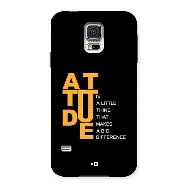 Attitude Difference Back Case for Galaxy S5