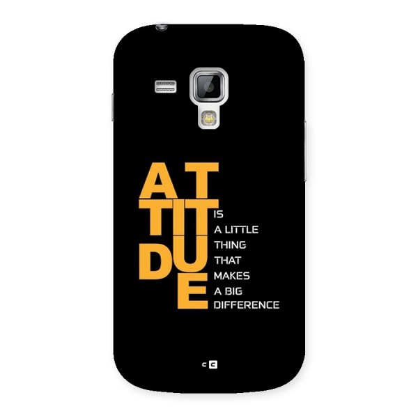 Attitude Difference Back Case for Galaxy S Duos