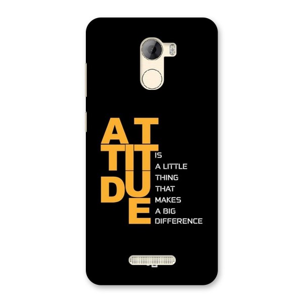 Attitude Difference Back Case for Gionee A1 LIte