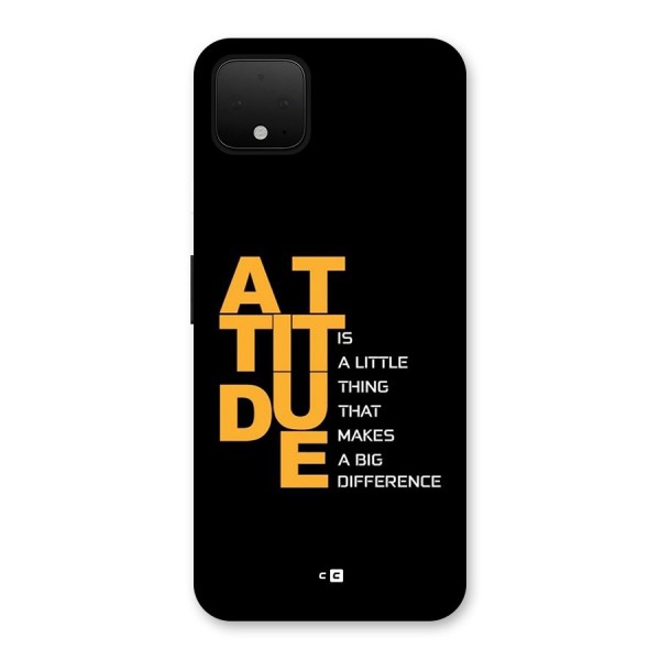 Attitude Difference Back Case for Google Pixel 4 XL