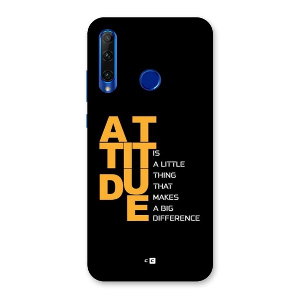 Attitude Difference Back Case for Honor 20i