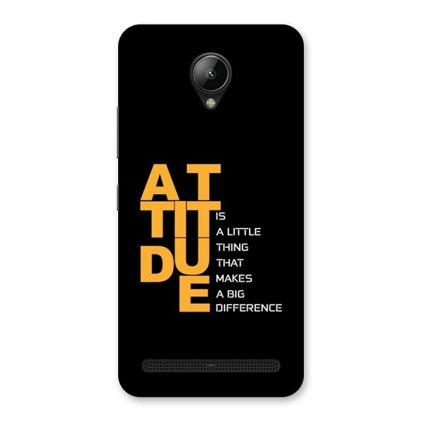 Attitude Difference Back Case for Lenovo C2