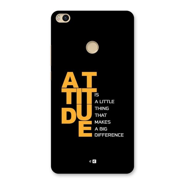 Attitude Difference Back Case for Mi Max 2