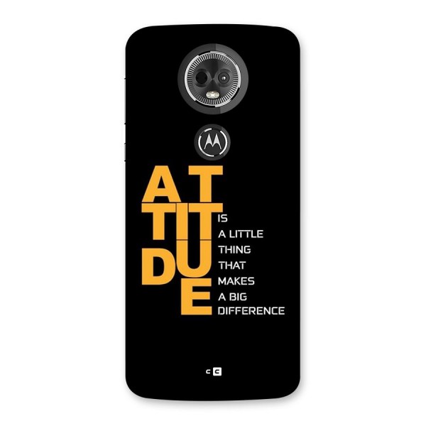 Attitude Difference Back Case for Moto E5 Plus