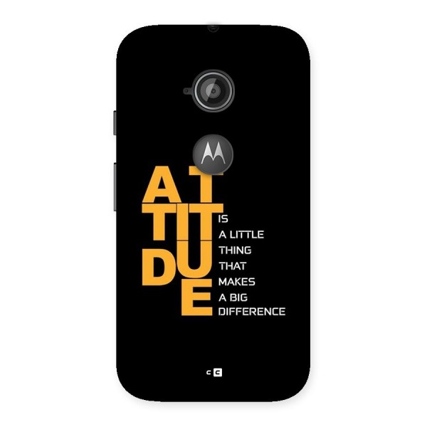 Attitude Difference Back Case for Moto E 2nd Gen
