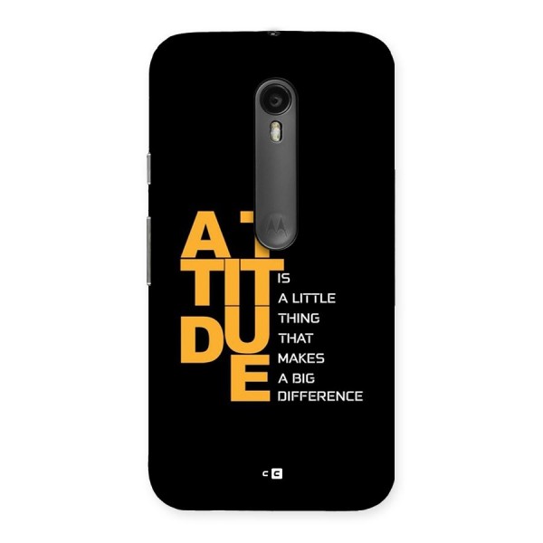 Attitude Difference Back Case for Moto G3
