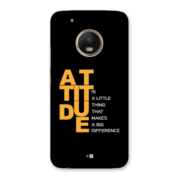 Attitude Difference Back Case for Moto G5 Plus