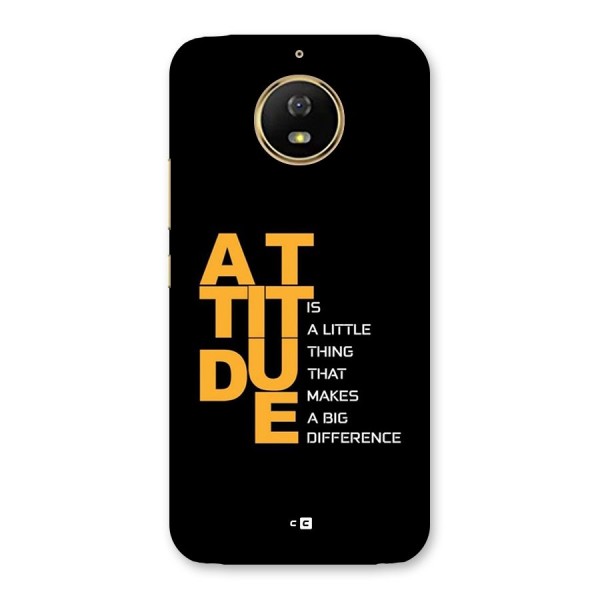 Attitude Difference Back Case for Moto G5s