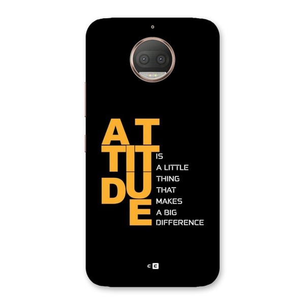 Attitude Difference Back Case for Moto G5s Plus