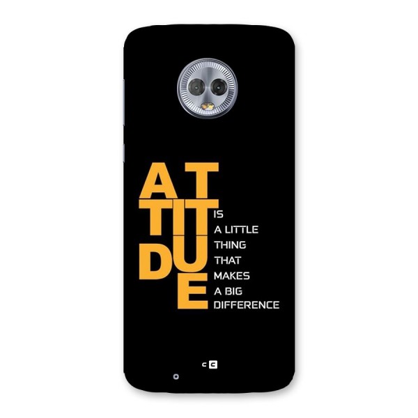 Attitude Difference Back Case for Moto G6