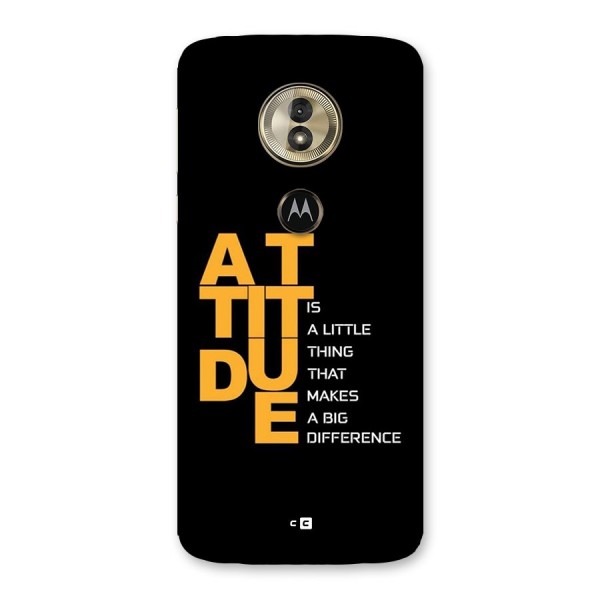 Attitude Difference Back Case for Moto G6 Play