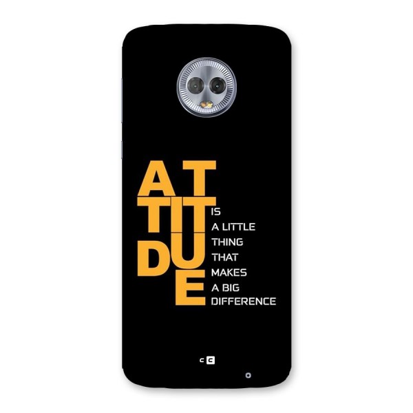 Attitude Difference Back Case for Moto G6 Plus