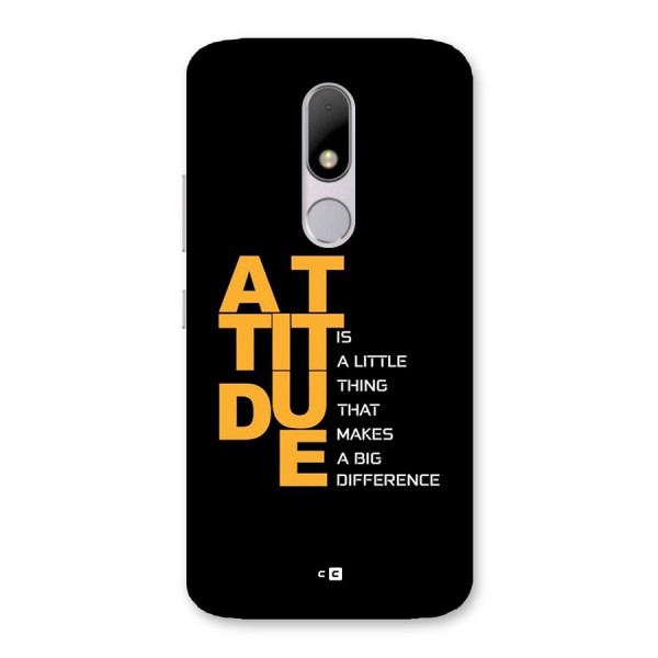 Attitude Difference Back Case for Moto M