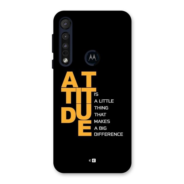 Attitude Difference Back Case for Motorola One Macro