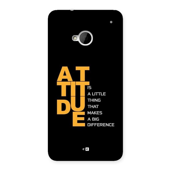 Attitude Difference Back Case for One M7 (Single Sim)