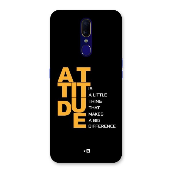 Attitude Difference Back Case for Oppo A9